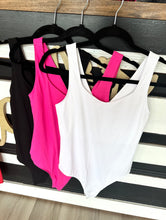 Butter Square Neck Bodysuit Pink