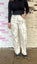White Camo Barrel Jeans