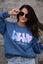 WWJB Bow - Blue Sweatshirt