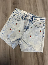Cherry Denim Shorts