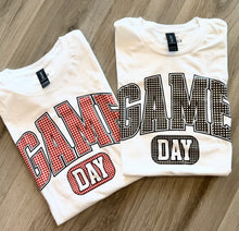 Game Day Gingham Tee Black