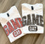 Game Day Gingham Tee Black