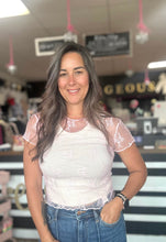 Alle SS Lace Top Pink