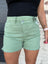 Crossover Sage Denim Shorts