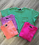Corded Rib SS Pocket Tee Neon Green