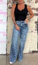 Polka Dot Denim Jeans