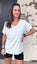 Heather Gray Basic V Neck