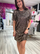 Gold Sequin Dress