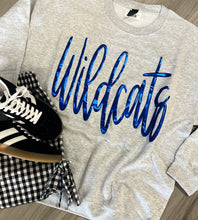 Metallic Wildcats Grey Swtsh