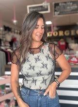 Alle SS Lace Top Black