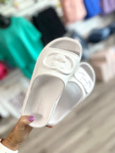 White GG Sandals