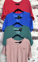 Brown Corded SS Top