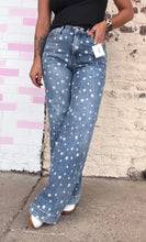 Polka Dot Denim Jeans