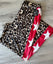 Leopard Star Pants Red