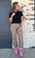 Camel Leopard Denim