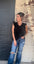 Denim Doll Top Black