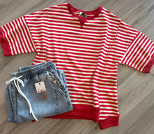 Red Hot Stripe Top