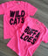 Neon Pink Lg Font Tee Buffaloes