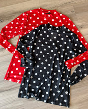 Black Polka Dot Mesh Top