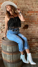 Rhinestone Diva Fringe Top